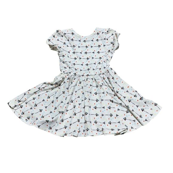 Dot Dot Smile Baby Girl’s Size 12/24M White Arrows Cap Sleeve‎ Twirl Dress NWT - Picture 4 of 6